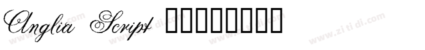 Anglia Script 普通西方字体转换